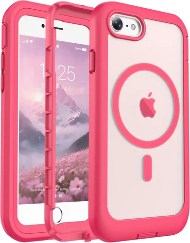 Vista 59 de jaroco - Funda magnética compatible con MagSafe para iPhone 11 de 6.1 pulgadas; protección de grado militar contra caídas, de doble capa
