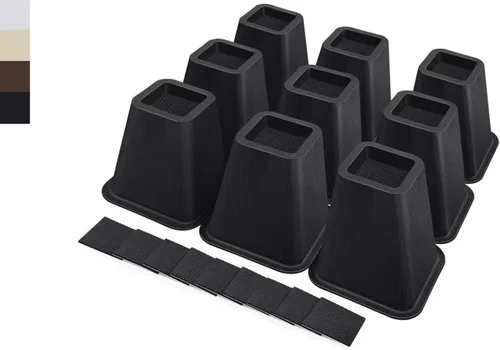 Vista 9 de ANNKUT Elevadores de cama resistentes de 6 pulgadas, elevadores de muebles para escritorio, silla, mesa o sofá, elevadores de sofá, soporta hasta