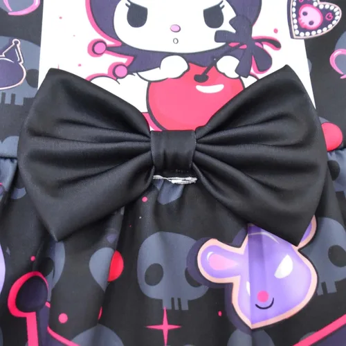Vista 5 de Lindo vestido para niñas, de dibujos animados, sin mangas, vestido casual para niños, vestido casual de anime japonés, fiesta de cumpleaños