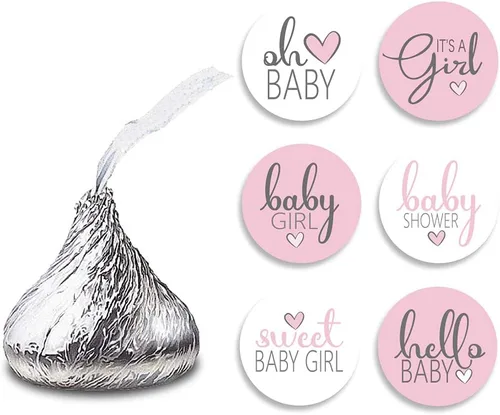 Vista 9 de 270 calcomanías azules para baby shower, 6 diseños, etiquetas circulares autoadhesivas, sellos de sobres de baby shower, calcomanías de caramelo Niño