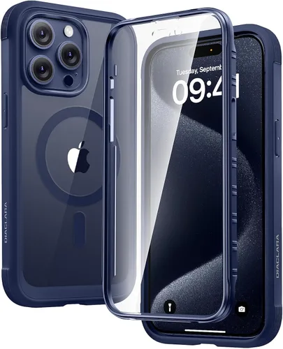 Vista 103 de Carcasa Diaclara diseñada para iPhone 12/12 Pro, carcasa completa resistente con protector de pantalla táctil y antiarañazos integrado, carcasa
