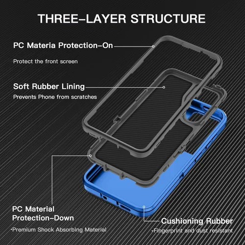 Vista 2 de I-HONVA para Samsung Galaxy S25 Plus, Funda para Galaxy S24 Plus [Compatible con MagSafe] Protección de 3 capas a prueba de golpes