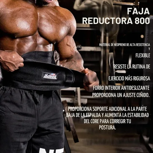 Vista 4 de Schiek Sports Model 800 - Cinturón de compresión con correas ajustables para levantamiento de pesas