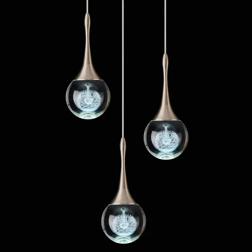 Vista 12 de Lámpara colgante LED moderna para isla de cocina, iluminación colgante de techo de cristal de lágrima dorada regulable para comedor, dormitorio