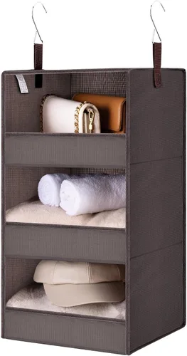 Vista 10 de GRANNY SAYS Organizador Colgante de 6 Estantes para Closet, Separable en 2 Paquetes de 3 Estantes Colgantes, Organizador Colgante para Dormitorio, 6