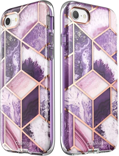 Vista 7 de i-Blason Cosmo Series - Funda diseñada para iPhone SE 2020/iPhone 7/iPhone 8, [protector de pantalla integrado] elegante funda protectora