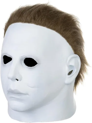 Vista 5 de Máscara de Halloween Michael Myers disfraz de cosplay de terror máscaras faciales de látex aterradoras ideal para fiestas de disfraces Pascua