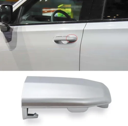 Vista 2 de Cubierta de cilindro de cerradura de manija de puerta delantera cromada para Cadillac Escalade 2015-2018
