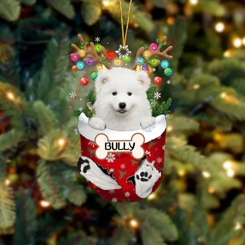 Vista 93 de IZI POD Affenpinscher Adorno de Navidad personalizado para perro, adorno de bolsillo de nieve para perro para árbol de Navidad, adorno acrílico