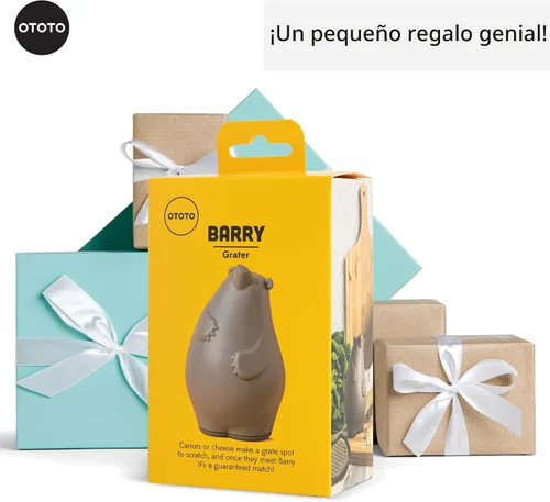 Vista 6 de OTOTO Rallador - Acero inoxidable, sin BPA, apto para lavavajillas, divertido gadget de cocina, rallador de verduras, lindos regalos y accesorios