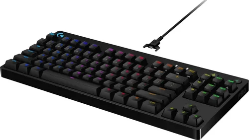 Vista 2 de Logitech 920-009388 G Pro Teclado mecánico para juegos con cable GX Interruptor de clic azul teclas retroiluminadas LIGHTSYNC RGB renovado