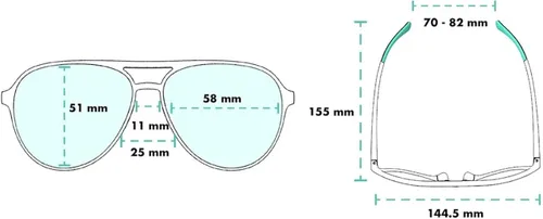 Vista 5 de Goodr Mach GS - Gafas de sol polarizadas para hombre, color rojo