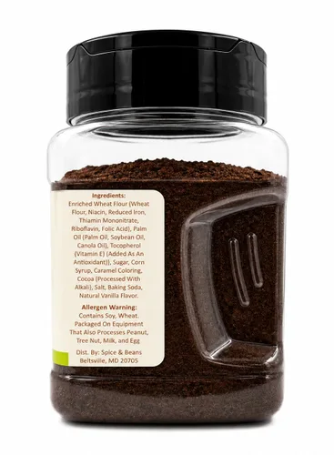 Vista 7 de Polvo de Galleta de Chocolate "Dirt" Cobertura para Helado y Decoración de Postres por Dasher's Spice & Beans 9 oz.