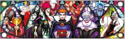 Vista 2 de Clementoni - Disney Panorama Collection Villains - Rompecabezas de 1000 piezas para adultos y niños, de 10 años en adelante, fabricado en Italia