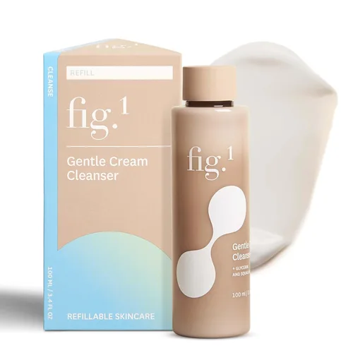 Vista 10 de Fig.1 Limpiador facial hidratante para mujeres Lavado facial suave con glicerina y escualano Fórmula no seca y sin fragancia para pieles
