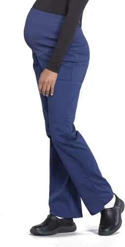 Vista 3 de Cherokee Pantalones médicos de maternidad para mujer, WW220 para profesionales de trabajo, suaves, elásticos
