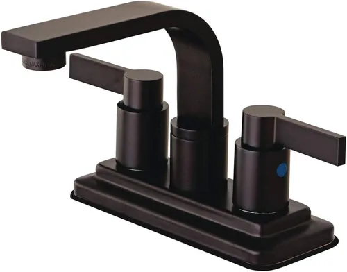 Vista 3 de Kingston KB8468NDL - Grifo de baño central de 4 pulgadas, níquel cepillado