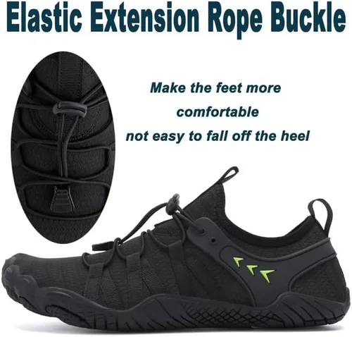 Vista 3 de Zapatos acuáticos para hombre y mujer, descalzos, para exteriores, para playa, natación, piscina, río, secado rápido, navegación, pesca, buceo