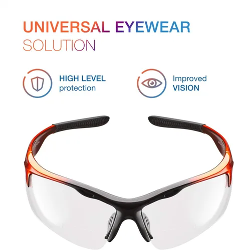 Vista 2 de ToolFreak Gafas de seguridad bifocales Rebel, ANSI z87+ Impact y UV