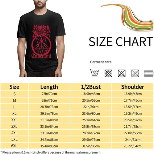 Vista 7 de Morbid Angel T Shirt Men's Summer Round Neck Trend Fashion Short Sleeve T Shirt Sports Fitness Cotton Shirt Tops