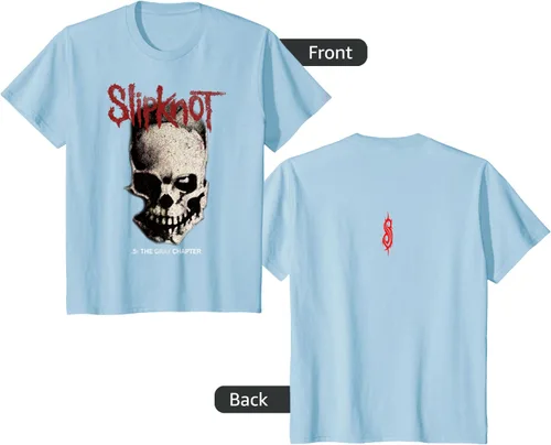 Vista 29 de Slipknot Tribal Calavera playera, niños 12, Rojo