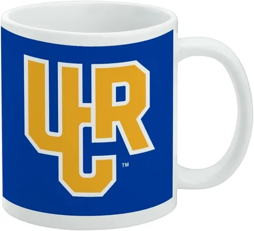 Vista 156 de Taza de cerámica con el logotipo principal de la Universidad Rider, taza de regalo novedosa para café, té y bebidas calientes, 11oz, blanca