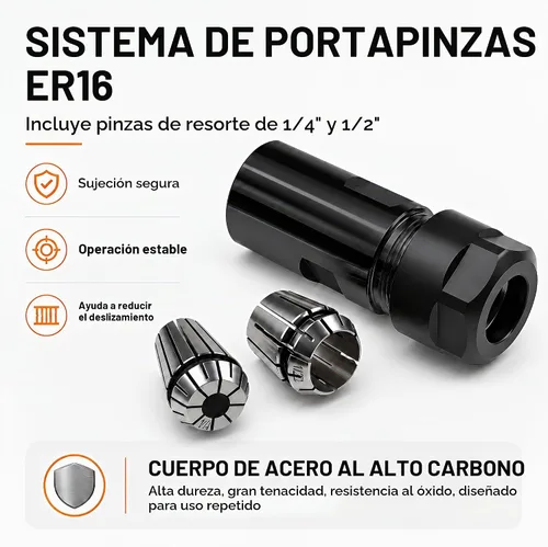 Vista 6 de Juego de eje de extensión para amoladora angular con rosca 5/8"-11, adaptador de pinzas de conversión para taladro eléctrico, accesorios