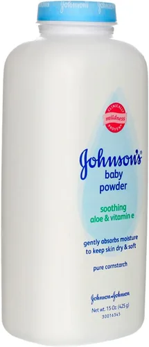 Vista 2 de JOHNSON'S Aloe & Vitamin E - Polvo para bebé, 15 onzas (paquete de 3)