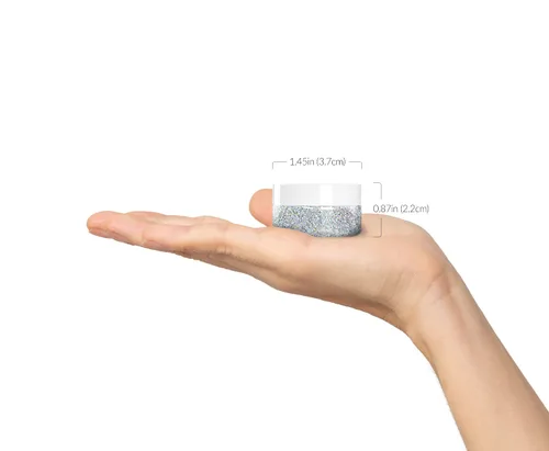 Vista 3 de MARBLERS Polvo de mica natural grueso [perla azul acero] 0.11 onzas (0.11 oz) altamente pigmentado no tóxico, vegano, libre de crueldad animal