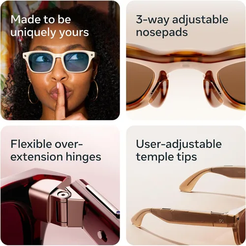 Vista 7 de Meta Glasses, Capri AI Glasses Espresso Tortoise / Transparente