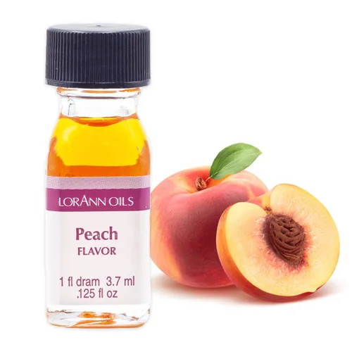 Vista 2 de LorAnn Peach SS Flavor, 1 botella de dram (0.0125 fl oz - 0.1 fl oz - 1 cucharadita)