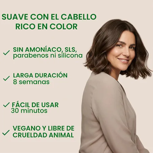 Vista 4 de Naturigin - Tinte permanente para el cabello sin amoníaco para mujeres, 4.0 Marrón 4.0