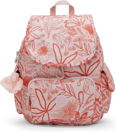 Vista 29 de Mochila pequeña Kipling City Pack para mujer, mochila ligera y versátil para el día, Negro (Black Noir), Pequeño