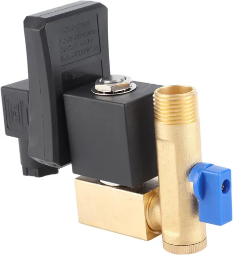 Vista 6 de Válvula de drenaje automática G1/2 DN15 Válvula de drenaje electrónica automática cronometrada para gestión de condensado de compresor de aire (230V)