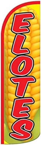 Vista 10 de Elote Asado King Size Swooper - Letrero de bandera