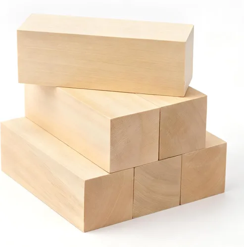 Vista 9 de Paquete de 10 bloques de tallado de tilo, bloques de madera maciza suave de 4 x 1 x 1 pulgada, bloques de madera sin terminar para tallar y tallar