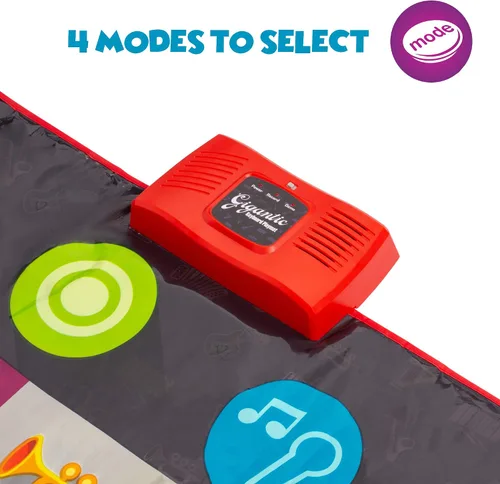 Vista 3 de Abcotech - Alfombrilla de piano de suelo para niños, teclado gigante de pista de baile, juguetes sensoriales Modos de reproducción, grabación