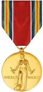 Vista 2 de Medalla de la victoria de la Segunda Guerra Mundial, anodizada, Anodized, talla única