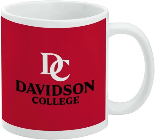 Vista 445 de Taza de cerámica con el logotipo principal de la Universidad Rider, taza de regalo novedosa para café, té y bebidas calientes, 11oz, blanca