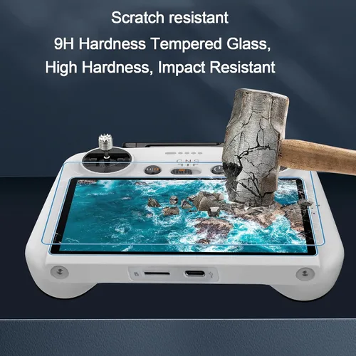 Vista 8 de Protector de pantalla Mini 5 Pro RC 2 con kit de alineación automática, Mini 4 Pro/Air 3S/Mavic 4Pro/Mini 3 3Pro/Accesorios remotos de pantalla