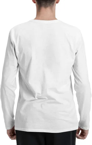 Vista 5 de Camiseta de algodón de manga larga para hombre, sudadera popular de manga larga para viajes al aire libre