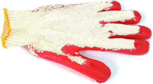 Vista 4 de 100 pares de guantes de látex de palmera roja de punto, hechos en Corea