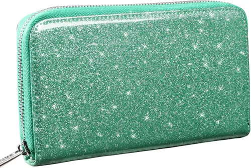 Vista 2 de Easyoulife Cartera de cuero genuino para mujer con tarjetero RFID seguro 36 ranuras
