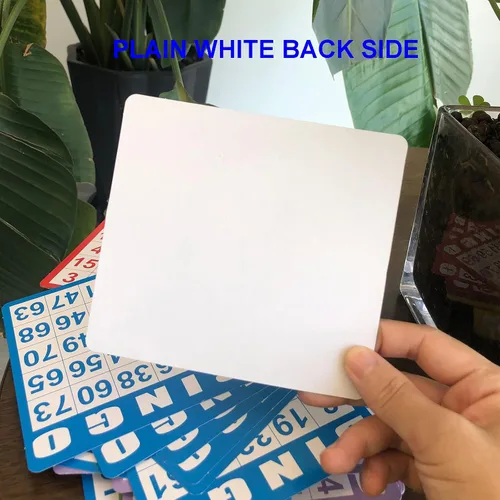 Vista 8 de Yuanhe 100 tarjetas de juego de bingo, hojas de papel desechables reutilizables para niños, fiestas, escuela, aula, reuniones familiares