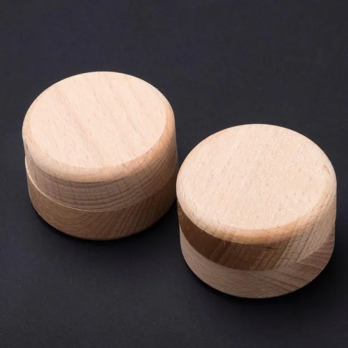 Vista 9 de Vctitil Caja de almacenamiento Redonda de madera Mini caja de madera redonda, Mini caja de madera de almacenamiento, Caja de madera