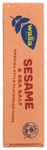 Vista 6 de Wasa Flatbread Thins Crackers, sésamo y sal marina, 6.7 onzas (paquete de 1)