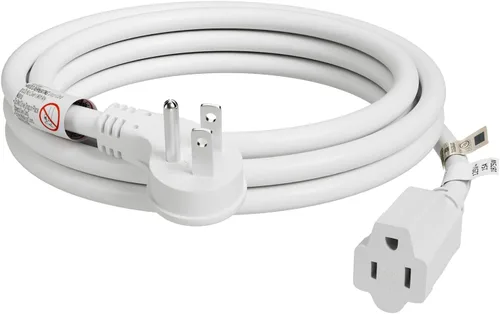 Vista 10 de FIRMERST 1875W 6 pies 15A Cable de extensión de enchufe plano de perfil bajo 14 AWG negro, listado UL