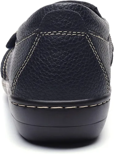 Vista 8 de Geoeleph Mocasines casuales para mujer, cómodos y cómodos para caminar, mocasines de cuero para conducir