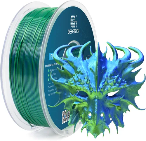 Vista 5 de GEEETECH Seda PLA Filamento para Impresora 3D 1.75mm, Filamento PLA de Doble Color Seda 1KG(2.2lbs), Precisión Dimensional +/- 0.02 mm, Filamento